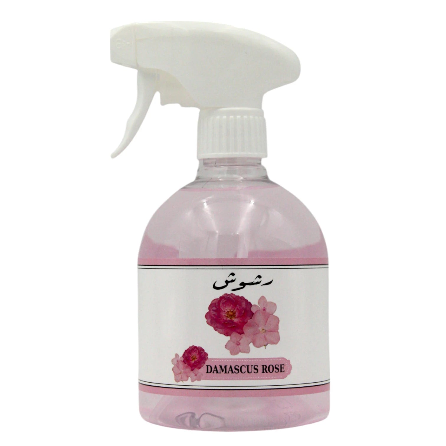 Rshoosh Multi-Use Air Freshener  Spray – 500ml | Long-Lasting Fragrance for Rooms, Bedding, Cars & Offices | Made in UAE - Damascus Rose - Damoo