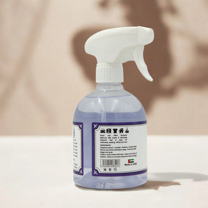 Rshoosh Multi-Use Air Freshener  Spray – 500ml | Long-Lasting Fragrance for Rooms, Bedding, Cars & Offices | Made in UAE - Lavender - Damoo