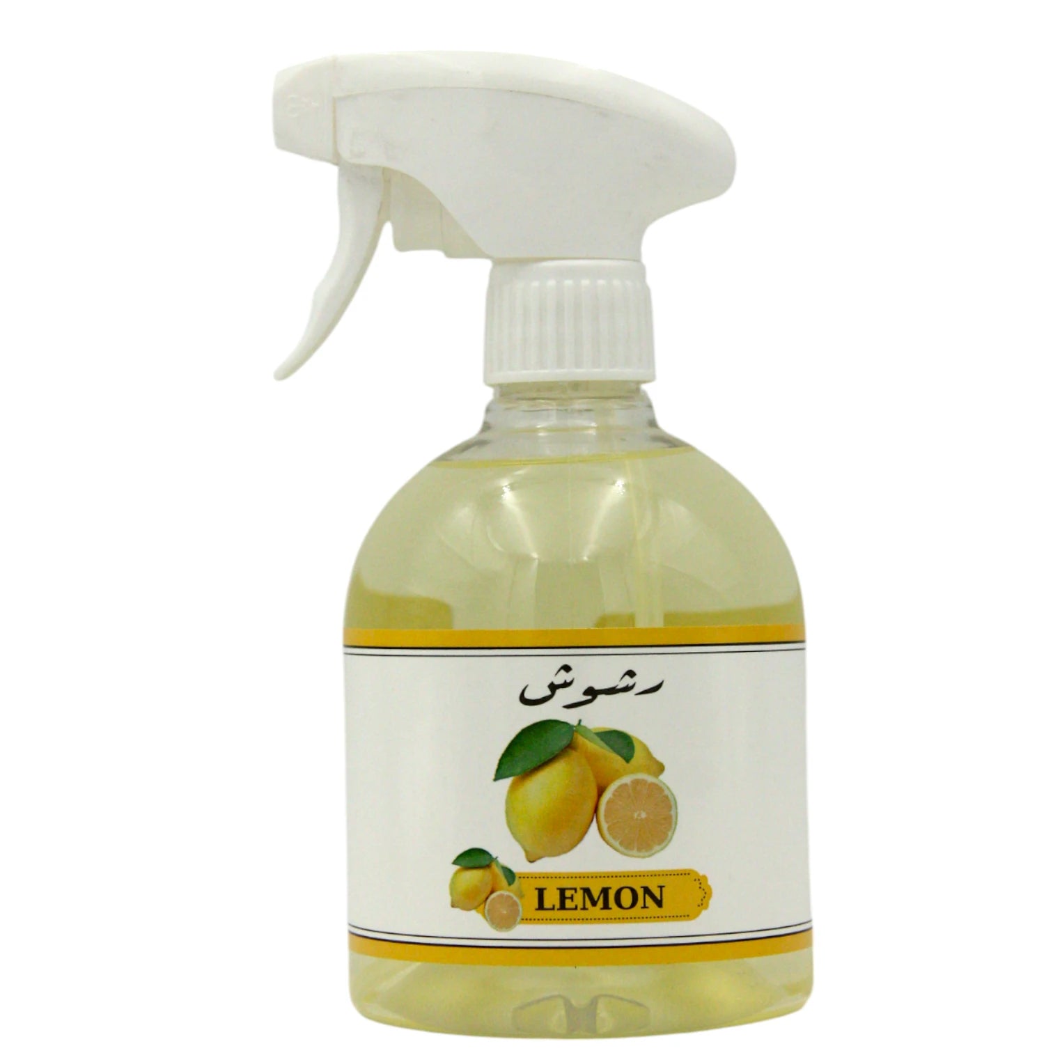 Rshoosh Multi-Use Air Freshener  Spray – 500ml | Long-Lasting Fragrance for Rooms, Bedding, Cars & Offices | Made in UAE - Lemon - Damoo