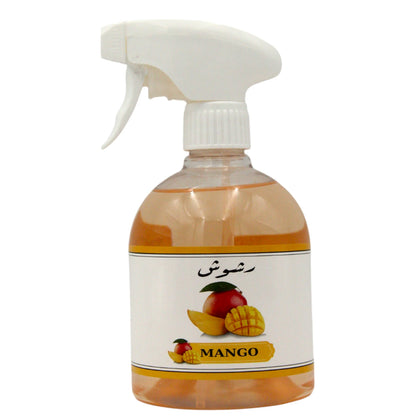 Rshoosh Multi-Use Air Freshener  Spray – 500ml | Long-Lasting Fragrance for Rooms, Bedding, Cars & Offices | Made in UAE - Mango - Damoo