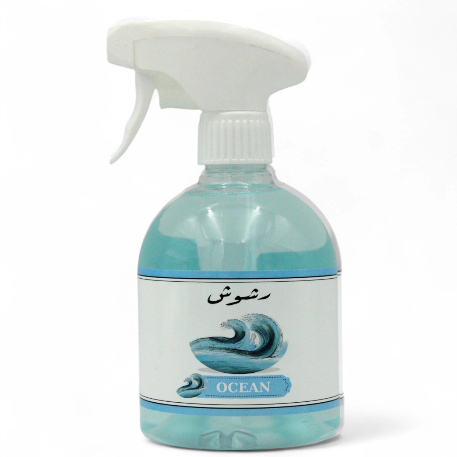 Rshoosh Multi-Use Air Freshener  Spray – 500ml | Long-Lasting Fragrance for Rooms, Bedding, Cars & Offices | Made in UAE - Ocean - Damoo