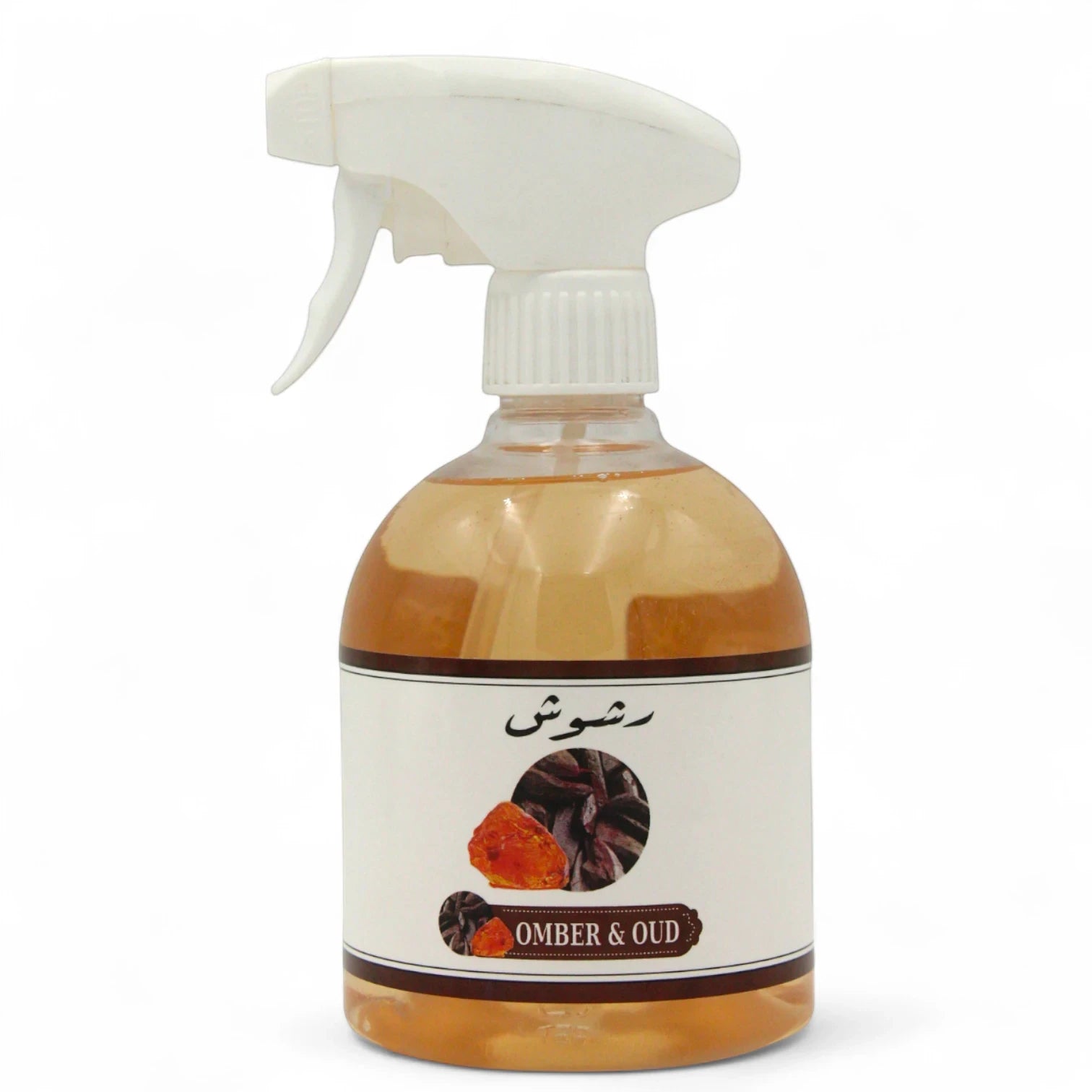 Rshoosh Multi-Use Air Freshener  Spray – 500ml | Long-Lasting Fragrance for Rooms, Bedding, Cars & Offices | Made in UAE - Omber & Oud - Damoo