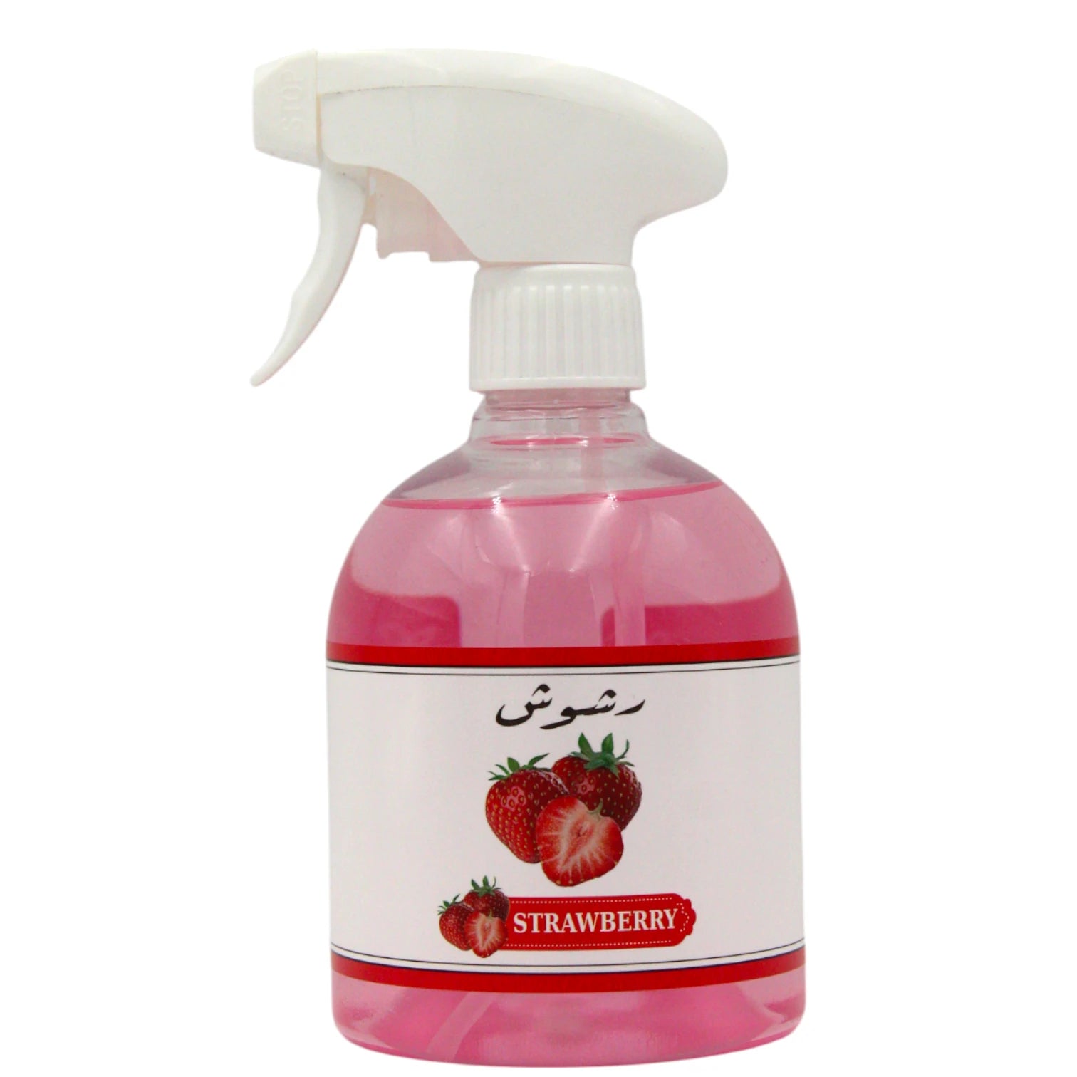 Rshoosh Multi-Use Air Freshener  Spray – 500ml | Long-Lasting Fragrance for Rooms, Bedding, Cars & Offices | Made in UAE - Strawberry - Damoo