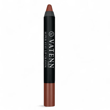 Vatenn Italy Super Stay Lip Crayon – Shade 446 TYLER | 18Hr Long-Lasting, Waterproof & Smudge-Proof Matte Lipstick | Non-Drying, Creamy & Hydrating - Damoo