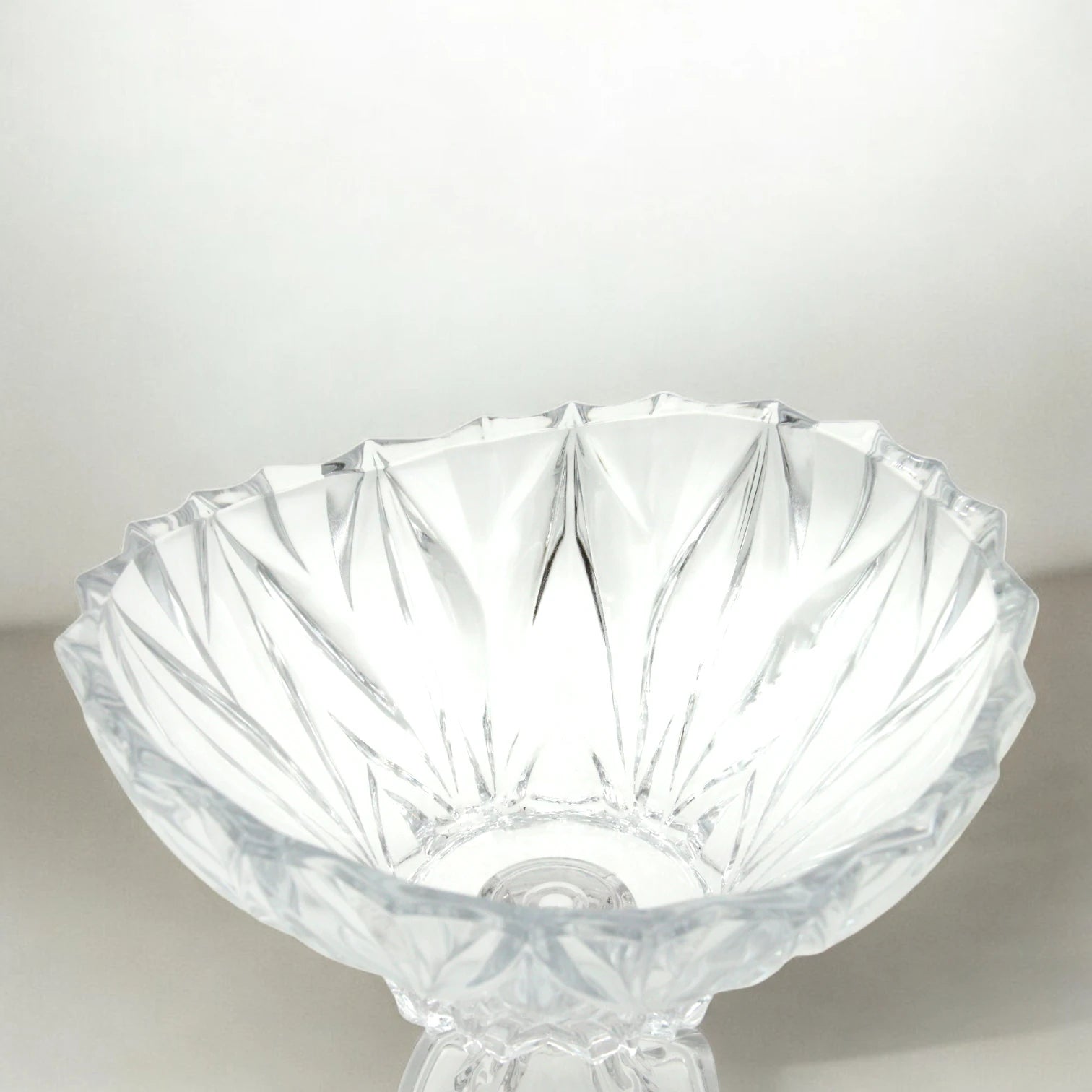 SAKURA kaya Large Footed Glass Bowl – Large Decorative Serving Bowl for Salads, Soups & Desserts – Premium Minimalist Design – Dishwasher & Microwave Safe – 26 CM - SK206 72200W - Damoo