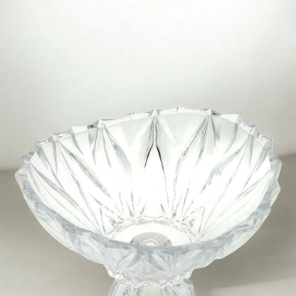 SAKURA kaya Large Footed Glass Bowl – Large Decorative Serving Bowl for Salads, Soups & Desserts – Premium Minimalist Design – Dishwasher & Microwave Safe – 26 CM - SK206 72200W - Damoo