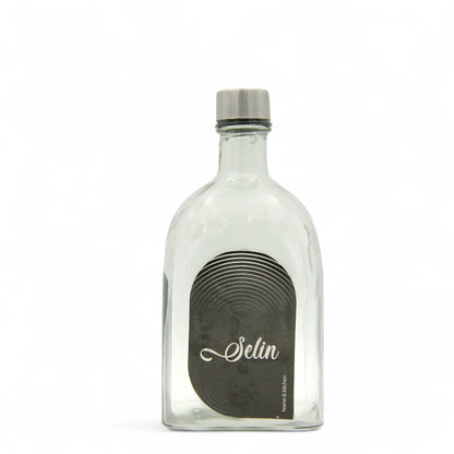 Selin Glass Bottle with Stainless Steel Cap – Elegant Refillable Container for Water, Oil, Vinegar & Beverages – Minimalist Design for Home & Kitchen Use - Damoo