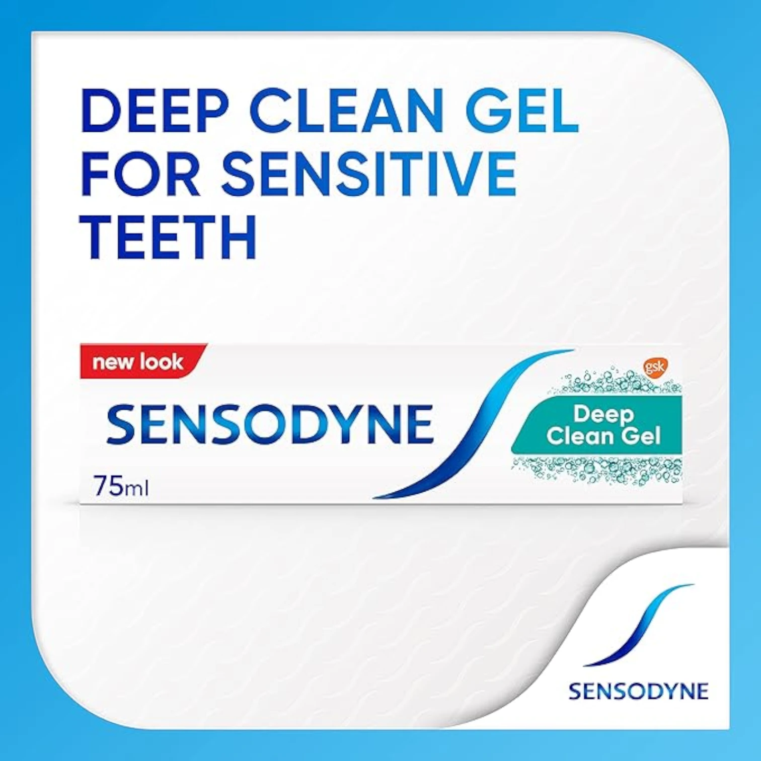 Sensodyne Deep Clean Gel Toothpaste 75ml (1+1) – Advanced Sensitivity Relief & Fresh Breath - Damoo
