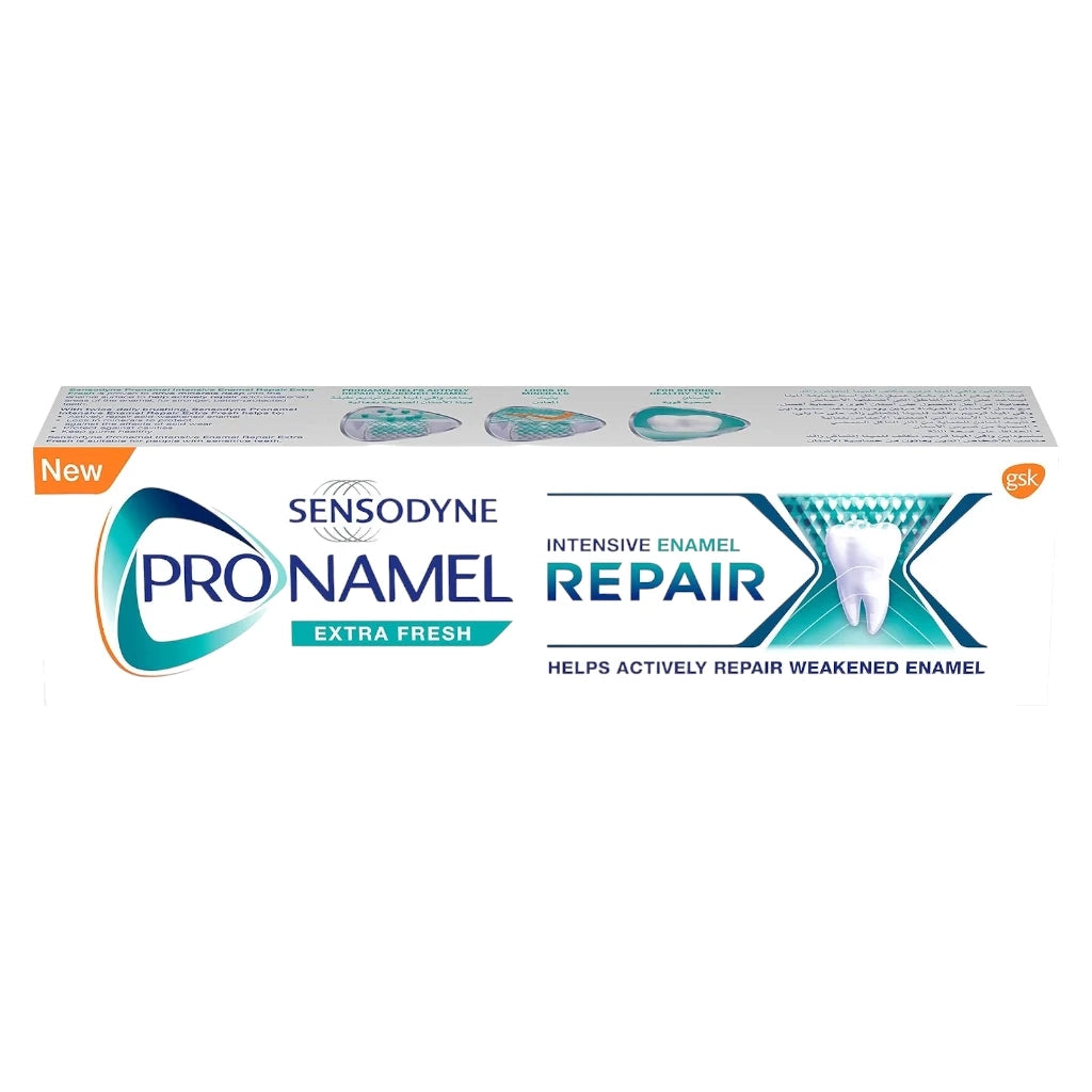 Sensodyne Pronamel Intensive Enamel Repair Toothpaste – Extra Fresh Flavour, Fluoride Toothpaste to Actively Repair Acid-Weakened Enamel & Protect Against Cavities – 75ml Tube - Damoo