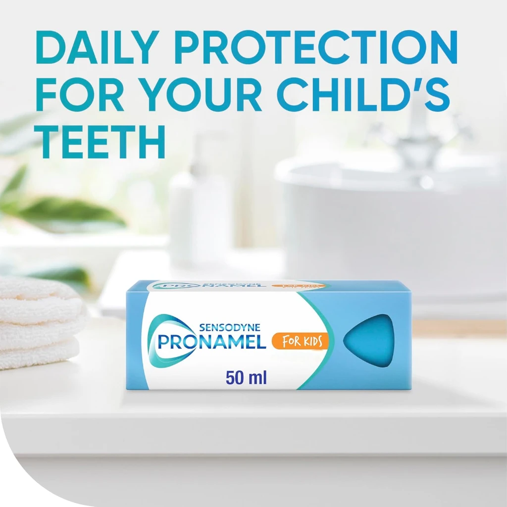 Sensodyne Pronamel Kids Toothpaste 50ml | For Ages 0–2 Years | Enamel Protection & Cavity Prevention | No Artificial Flavours or Sweeteners | Dentist-Recommended Baby Toothpaste - Damoo