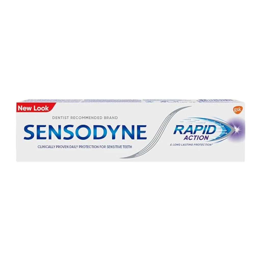 Sensodyne Rapid Action Toothpaste 75ml – Fast Sensitivity Relief & Long-Lasting Protection – Mint Flavor - Damoo