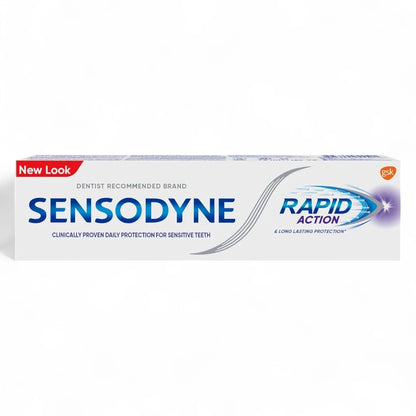 Sensodyne Rapid Action Toothpaste 75ml – Fast Sensitivity Relief & Long-Lasting Protection – Mint Flavor - Damoo