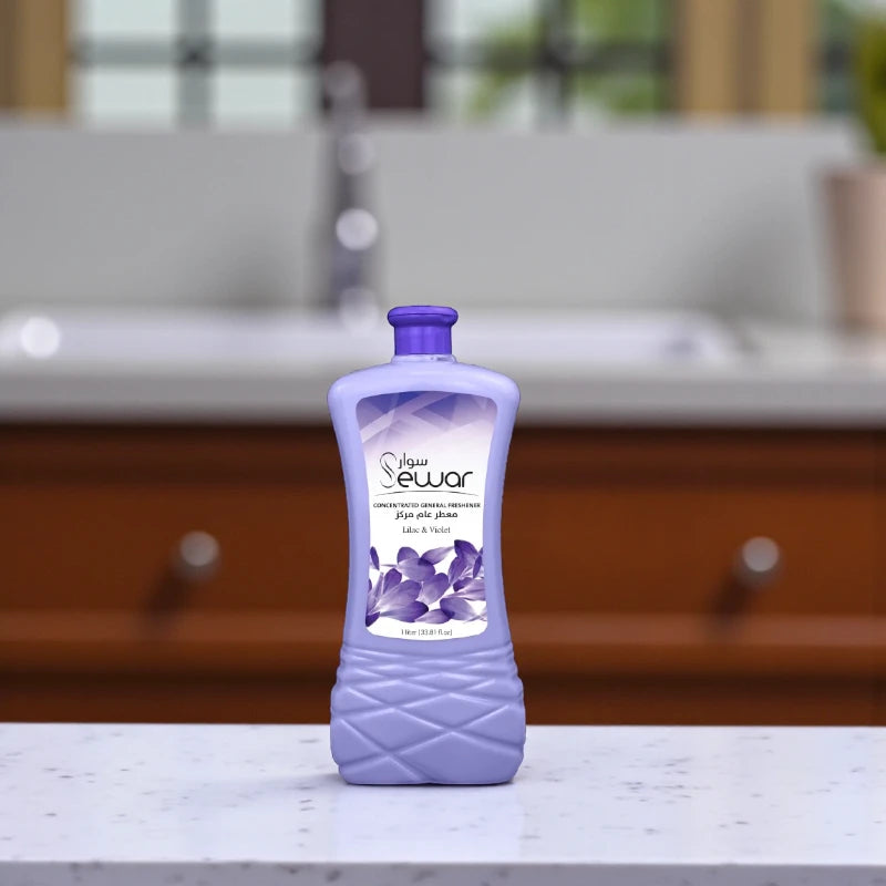 Sewar Concentrated General Freshener – Lilac & Violet Scent – 1 Liter Purple – Long-Lasting Floor & Room Fragrance – Premium Floral Concentrate - Damoo