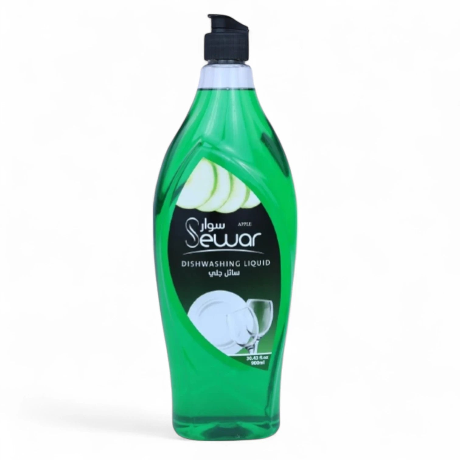 Sewar Dishwashing Liquid – 900ml Powerful Grease Remover | Green Apple | Fresh Scent, Skin-Friendly, Long-Lasting Foam, Multi-Surface Cleaner - Damoo