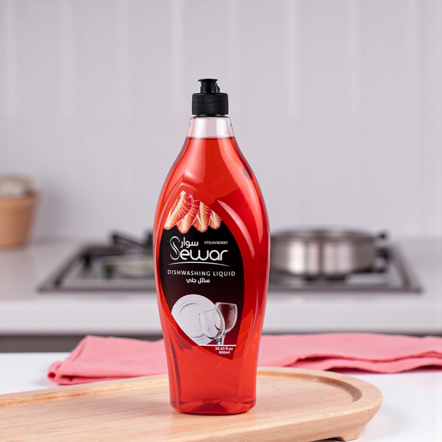 Sewar Dishwashing Liquid 900ml – Removes Grease & Odors, Antibacterial, Fresh Scent – Skin Neutral, Long-Lasting Suds & Foaming Action - Damoo