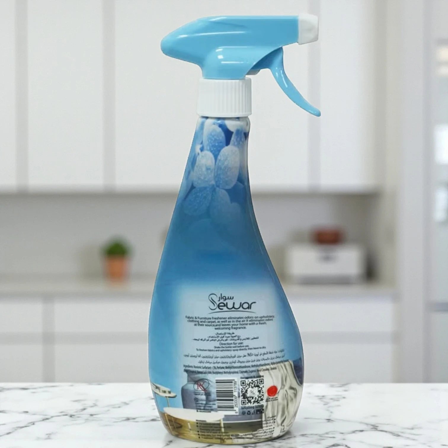 Sewar Fabric & Furniture Freshener Spray – 500ml Blue Scent – Long-Lasting Odor Eliminator for Upholstery, Home & Car - Damoo