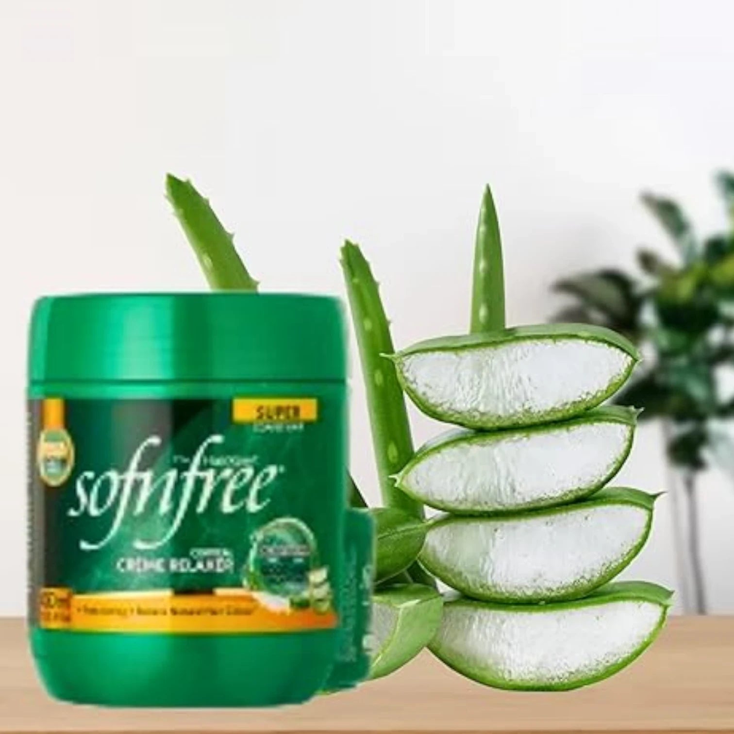 Sofn’Free Cortical Crème Relaxer with Aloe Vera – 450ml | Super Strength Hair Relaxer for Coarse Hair | Moisturizing, Nourishing & Color-Safe Formula - Damoo