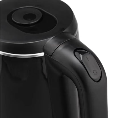 Sonashi 1.8L Cordless Electric Kettle (SKT-1808N) – 2200W Stainless Steel Double Layer Cool-Touch Kettle with Auto Shut-Off, Boil-Dry Protection, 360° Swivel Base & Light Indicator – Black - Damoo