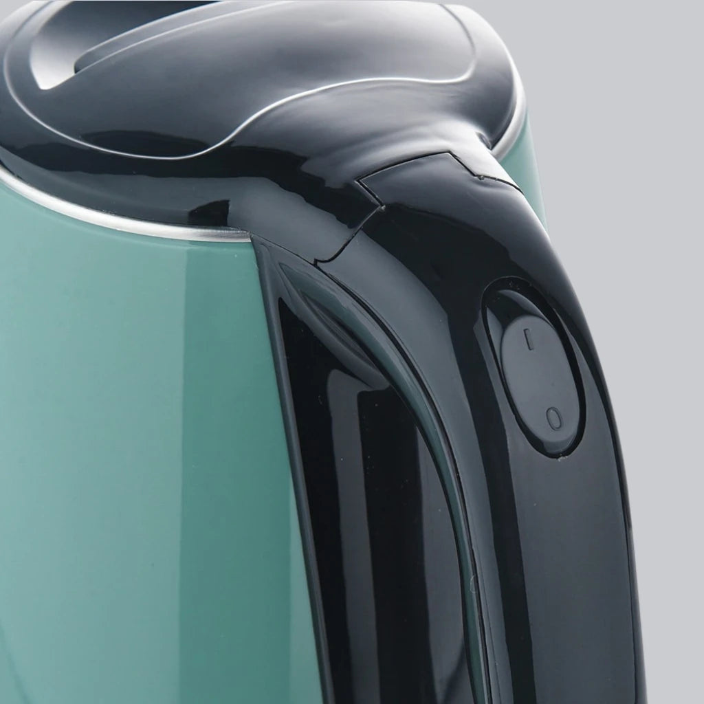 Sonashi 1.8L Cordless Electric Kettle (SKT-1811N) – 1500W Green Double-Layer Cool-Touch Body, Food-Grade Stainless Steel Inner, 360° Swivel Base, Auto Shut-Off & Boil-Dry Protection - Green - Damoo