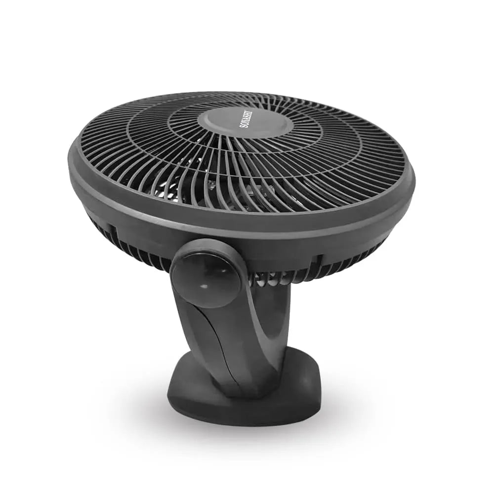 Sonashi 14-Inch Box Fan – 3-Speed Selector, 180° Adjustable Tilt Head, Kids Safe Protective Grill, Portable & Quiet Cooling Fan –  SBF-7037 - Damoo