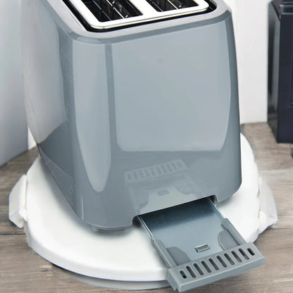 Sonashi 2-Slice Bread Toaster ST-210 – 750W Pop-Up Toaster with Adjustable Browning Control, Defrost, Reheat & Cancel Functions, Detachable Crumb Tray, Cool Touch Design – Grey - Damoo