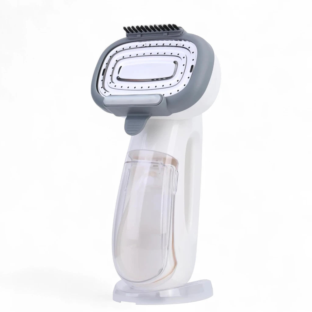 Sonashi 2000W Handheld Garment Steamer  | Digital LED Display  | 3 Steam Levels, 300ml Tank, Auto Shut-Off  | Removable Fabric Brush – Compact White Steamer - Damoo