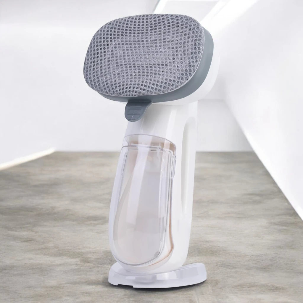 Sonashi 2000W Handheld Garment Steamer  | Digital LED Display  | 3 Steam Levels, 300ml Tank, Auto Shut-Off  | Removable Fabric Brush – Compact White Steamer - Damoo