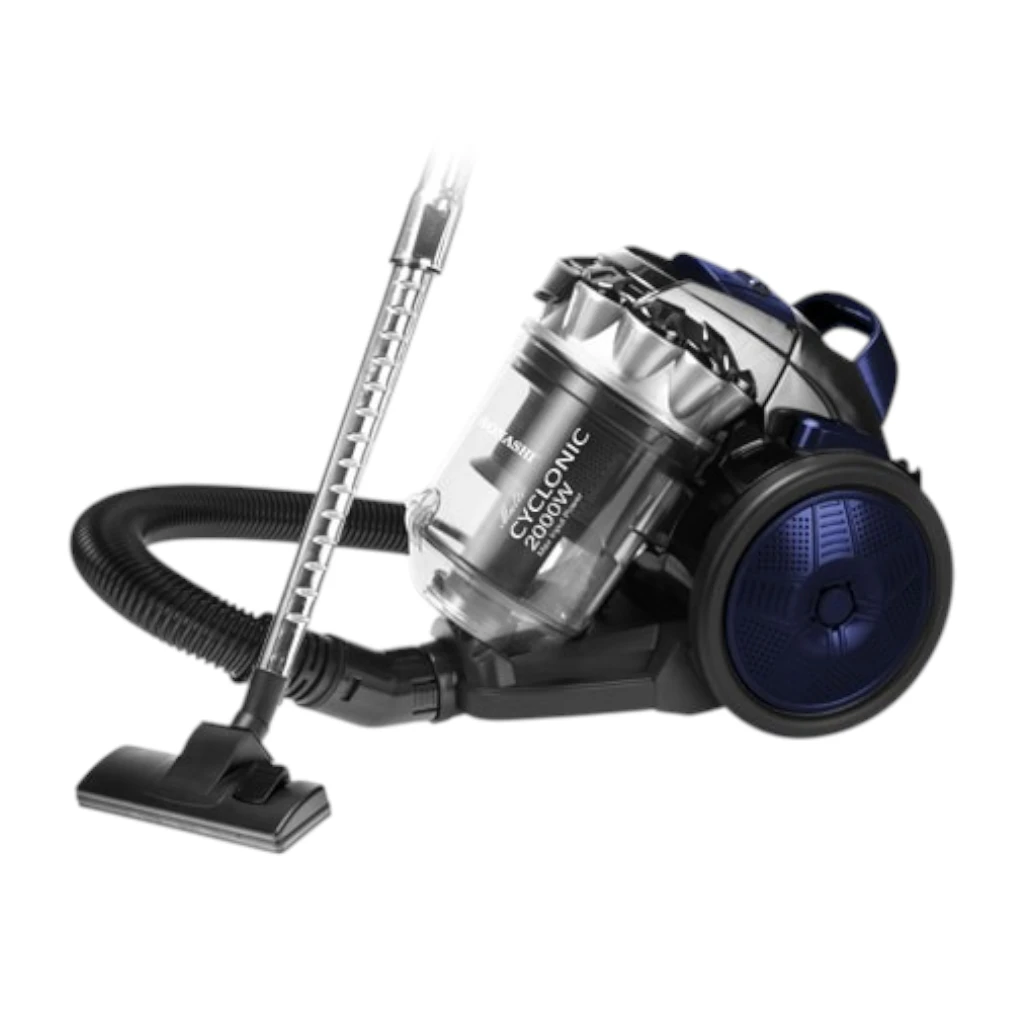 Sonashi 2000W Multi-Cyclonic Bagless Vacuum Cleaner – 3L Dust Capacity, Speed Control, Telescopic Tube, Low Noise Design, 5M Cord & Auto Rewind – SVC-9028C - Damoo