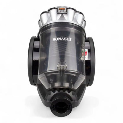 Sonashi 2000W Multi-Cyclonic Bagless Vacuum Cleaner – 3L Dust Capacity, Speed Control, Telescopic Tube, Low Noise Design, 5M Cord & Auto Rewind – SVC-9028C - Damoo