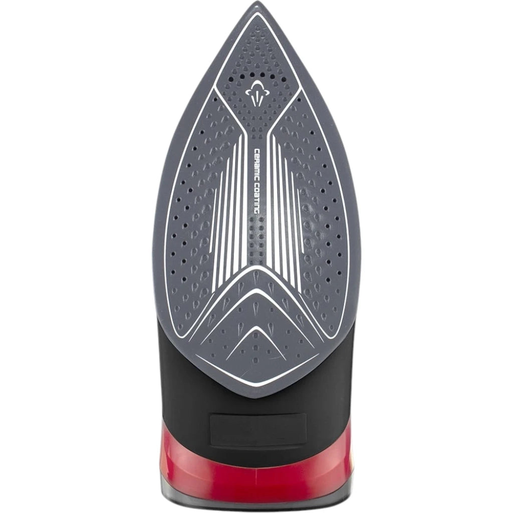 Sonashi 2800W Steam Iron with Ceramic Coated Soleplate – Steam, Burst Steam, Spray & Dry Iron Modes | 350ml Water Tank, Self-Cleaning, Anti-Drip, Anti-Calc & Auto Shut-Off – Black/Red | SI-5085C - Damoo