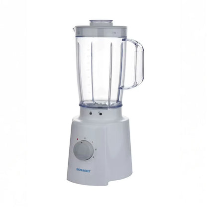 Sonashi 3-in-1 Blender with 1.6L Unbreakable Jar, Grinder & Mincer – 650W Motor, 3 Speed with Pulse, Overheat Protection, Stainless Steel Blades – SB-133N – White - Damoo