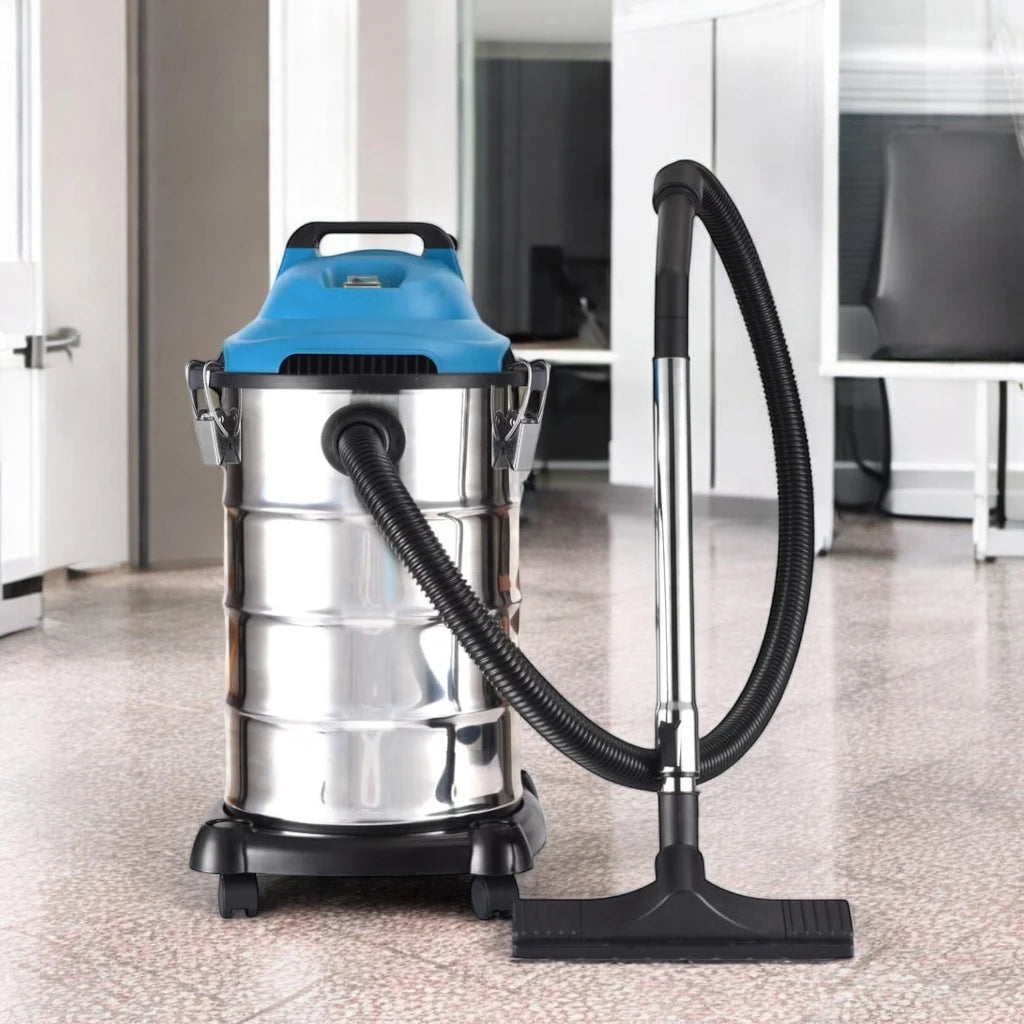 Sonashi 30L Wet & Dry Vacuum Cleaner – 1600W Motor, 20kPa Suction, Multi-Stage Filtration, Blow Function, Overheat Protection, Low Noise – SVC-9030D - Silver - Damoo