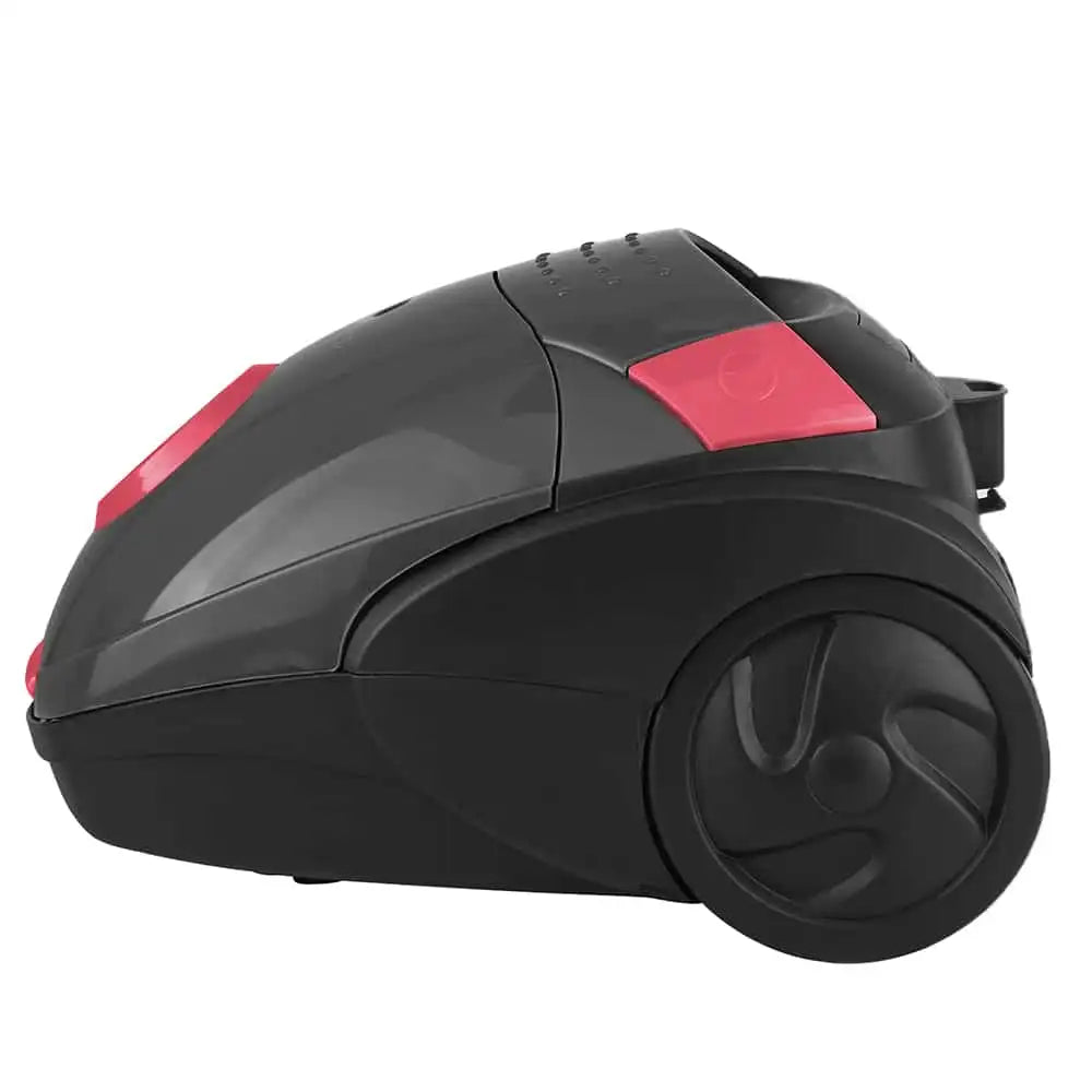 Sonashi Canister Vacuum Cleaner – 1600W Powerful Suction, 1.5L Capacity, Low Noise, Automatic Cord Rewind, Washable Cloth Filter, Telescopic Tube – Black/Red | SVC-9024 - Damoo