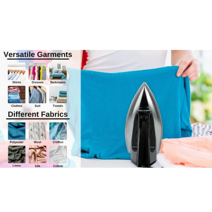 Sonashi Dry Iron 1200W – Heavy-Duty Aluminium Soleplate, Classic Black Finish, Overheat Protection – Ideal for Curtains, Suits & Dresses (SDI-6010) - Damoo
