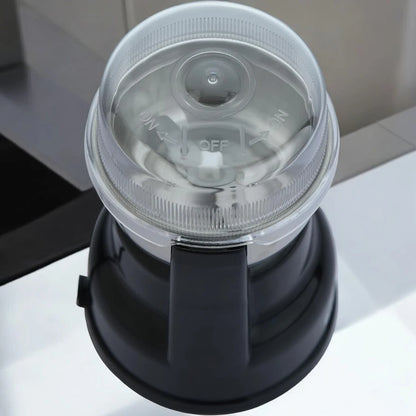 Sonashi Electric Coffee Grinder – 220ml Capacity, 250W Copper Motor, Stainless Steel Blade & Inner Tank, Low Noise Design – Ideal for Coffee Beans, Dry Spices, and Herbs – Black/Silver - SCG-4007 - Damoo