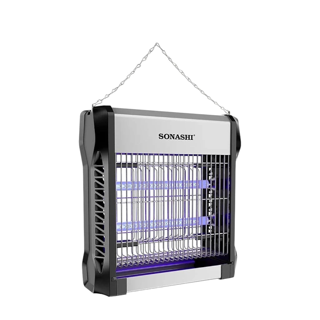 Sonashi Electric Insect Killer SIK-712N – Powerful UV-A Mosquito Zapper with 2700V Electric Grid, Removable Tray, Odor-Free, Indoor/Outdoor Use, 100m² Coverage - Damoo