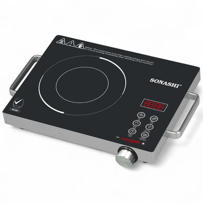 Sonashi Infrared Ceramic Cooker – 2000W Portable Cooktop with Touch Controls, 4-Digit Display, Timer, Adjustable Power & Safety Protection – Compact & Durable - SIS-016C - Damoo