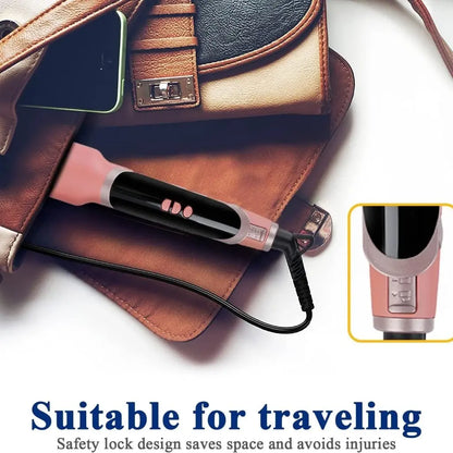 Sonashi Professional Hair Straightener – Ceramic Plates, Digital LED Display, Adjustable Temperature Up to 220°C, PTC Heating, Auto Shut-Off, 360° Swivel Cord – 90W, Rose Gold/Pink - SHS-2084 - Damoo