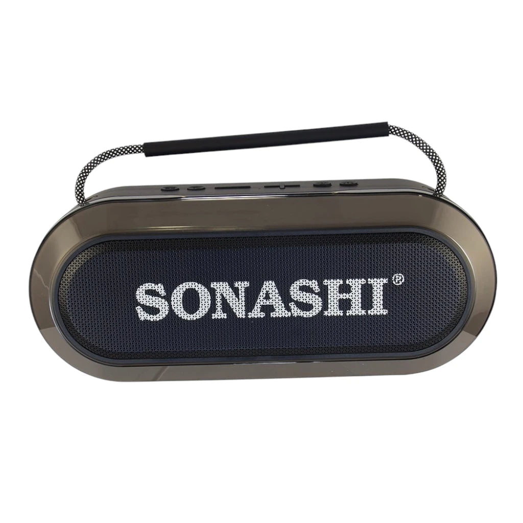 Sonashi Rechargeable Bluetooth Speaker with RGB Light & 2 Wireless Mics – 3000mAh Battery, USB/TF/AUX Support, 10M Range, Hi-Fi Sound – Ideal for Outdoor Parties - SBS-724 - Damoo