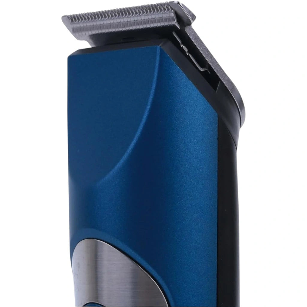 Sonashi Rechargeable Hair Clipper – Cordless Beard Trimmer with Stainless Steel Blades, 60-Min Runtime, 600mAh Ni-CD Battery, USB Charging, LED Indicator & 3 Guide Combs – Blue - SHC-1033N - Damoo