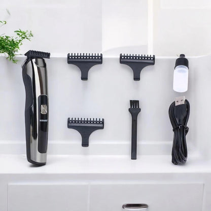 Sonashi Rechargeable Hair Clipper – Cordless Trimmer with Stainless Steel Precision Blade, 90-Min Runtime, USB Charging, 3 Blade Combs, LED Indicator & 600mAh Lithium Battery SHC-1043N - Damoo