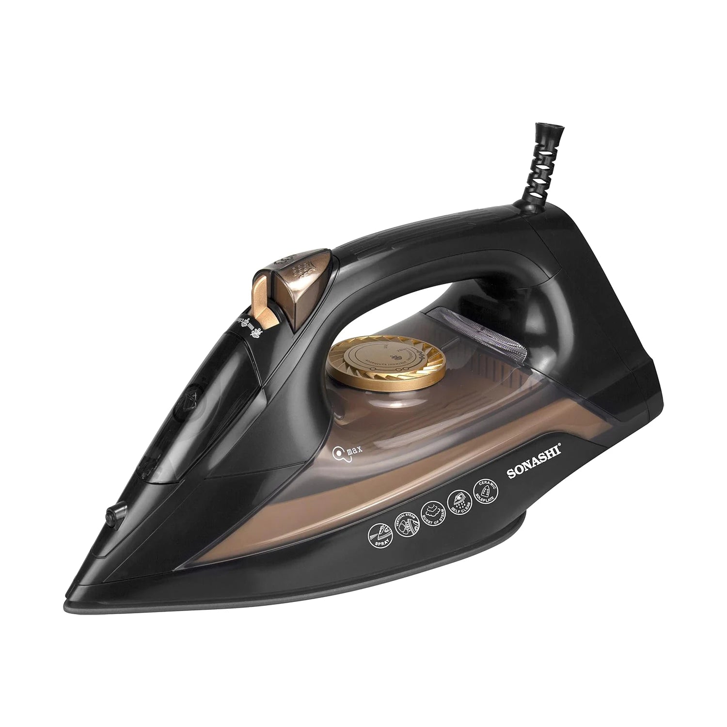 Sonashi Steam Iron SI-5074N – 2200W Ceramic Soleplate Iron with Steam Burst, Spray & Dry Modes, Thermostat Control & Self-Clean Function – Lightweight Iron for Fast, Wrinkle-Free Results - Damoo