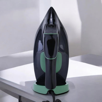 Sonashi Steam Iron with Ceramic Coated Soleplate, 3000W , LED Touch Display, Steam/Burst/Spray/Dry Iron Modes, Self-Clean, Anti-Drip, Anti-Calc & Auto Shut-Off – SI-5088C – Green/Black - Damoo
