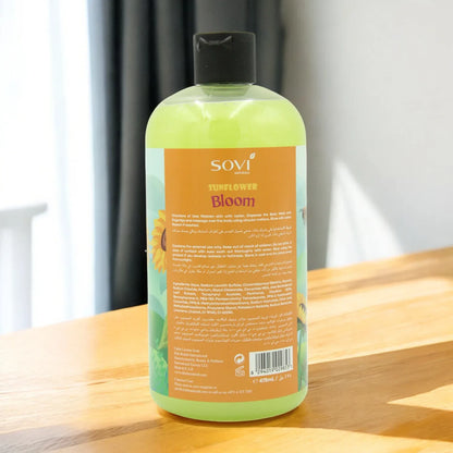 Sovi Naturals Sunflower Bloom Body Wash – 475ml | Refreshing & Moisturizing Daily Cleanser with Long-Lasting Floral Fragrance for All Skin Types - Damoo
