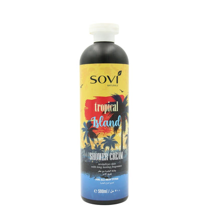 Sovi Naturals Tropical Shower Cream – 500ml | Nourishing Body Wash for All Skin Types with Long-Lasting Fragrance & Skin Revitalization - Damoo