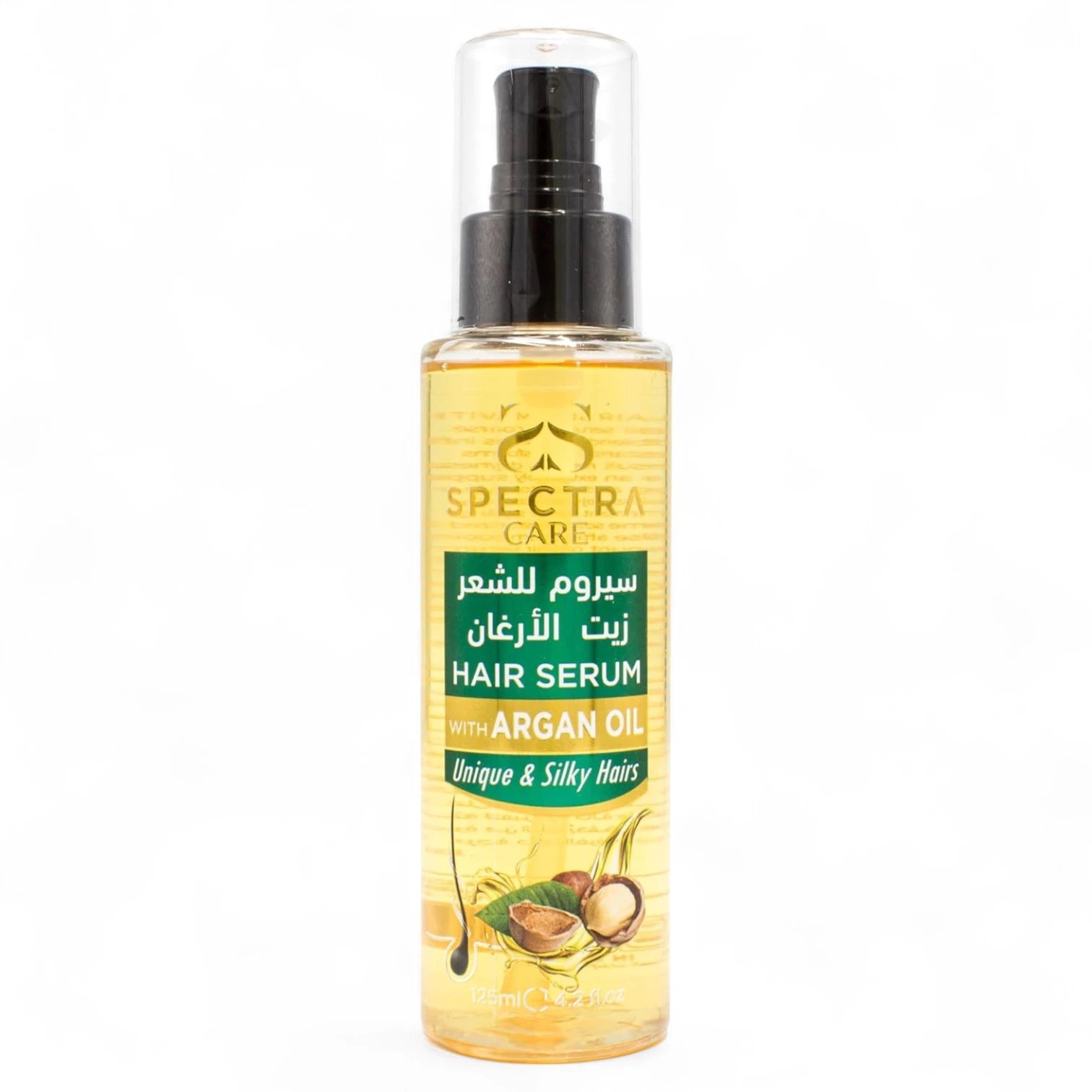 Spectra Care Argan Oil Hair Serum – 125ml | Stimulates Hair Growth, Hydrates Scalp, Smoothens Hair Texture & Protects from Damage | For All Hair Types | Synthetic Color Free - Damoo