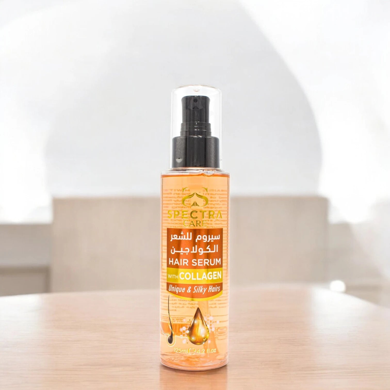 Spectra Care Collagen Oil Hair Serum – 125ml | Stimulates Hair Growth, Hydrates Scalp, Smoothens Texture & Strengthens Hair Strands | For All Hair Types | Synthetic Color Free - Damoo