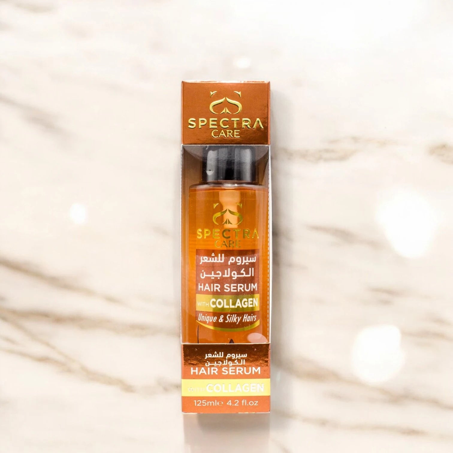 Spectra Care Collagen Oil Hair Serum – 125ml | Stimulates Hair Growth, Hydrates Scalp, Smoothens Texture & Strengthens Hair Strands | For All Hair Types | Synthetic Color Free - Damoo