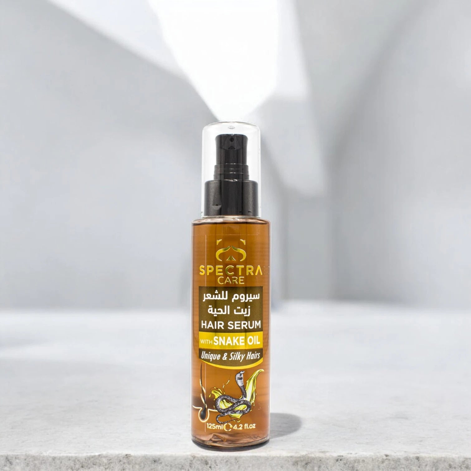 Spectra Care Hair Serum – 125ml | Snake Oil Formula | Stimulates Hair Growth, Hydrates Scalp, Controls Frizz & Protects from Damage | For All Hair Types | Synthetic Color Free - Damoo