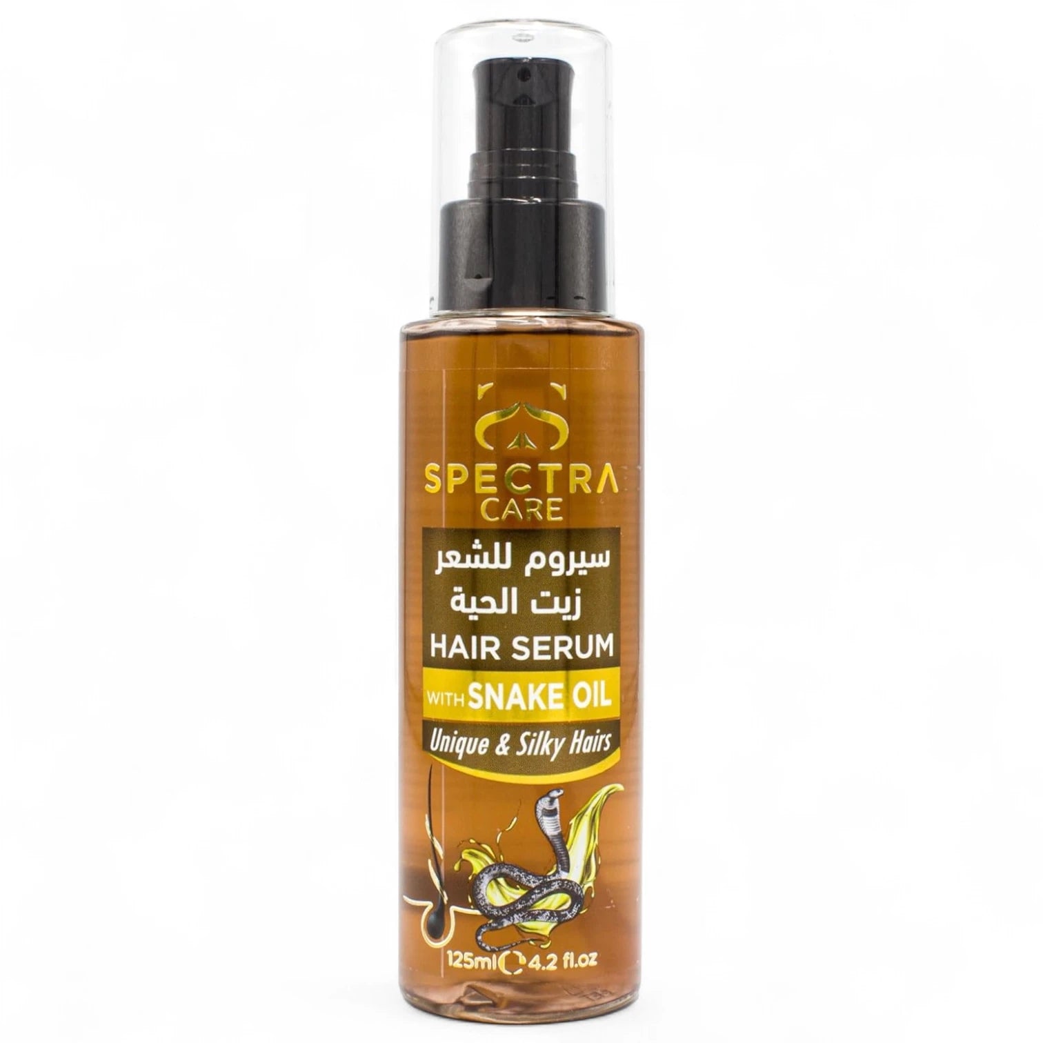 Spectra Care Hair Serum – 125ml | Snake Oil Formula | Stimulates Hair Growth, Hydrates Scalp, Controls Frizz & Protects from Damage | For All Hair Types | Synthetic Color Free - Damoo